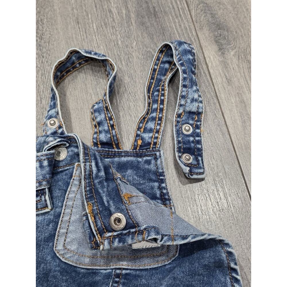 7 For All Mankind Overalls Denim Pants Blue Girls Size 18 months A006063 - Picture 6 of 11